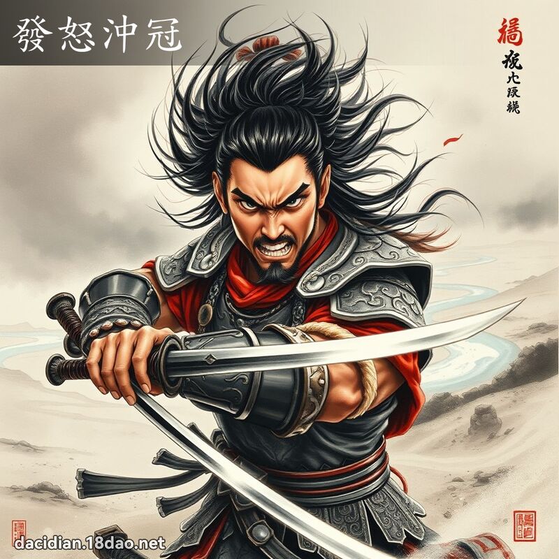 发怒冲冠 配图
