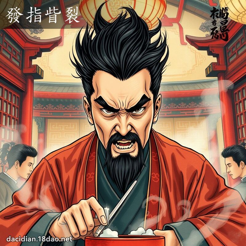 发指眥裂 配图