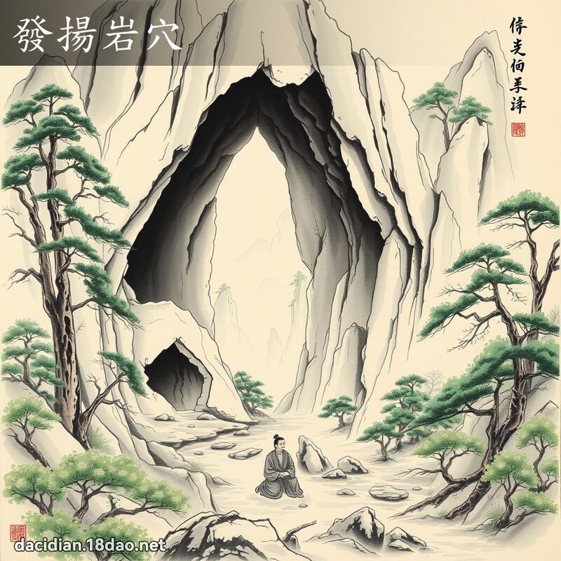 发扬岩穴 配图
