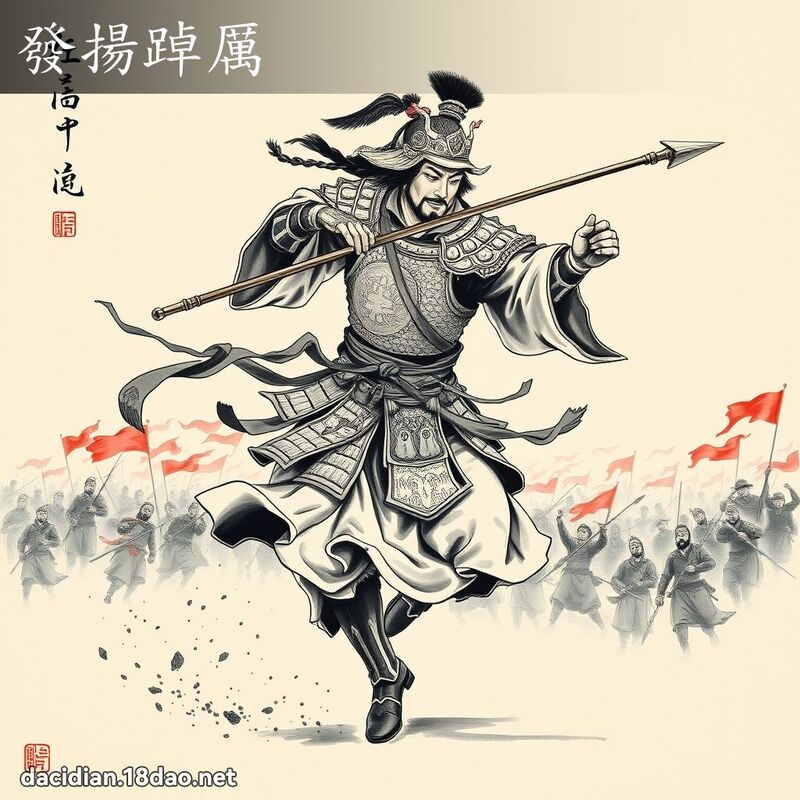 发扬踔厉 配图