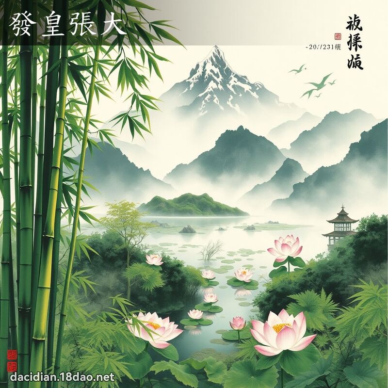 发皇张大 配图