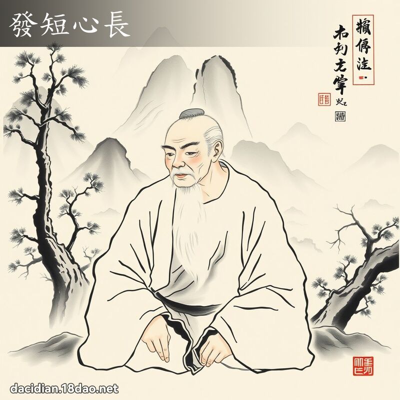 发短心长 配图