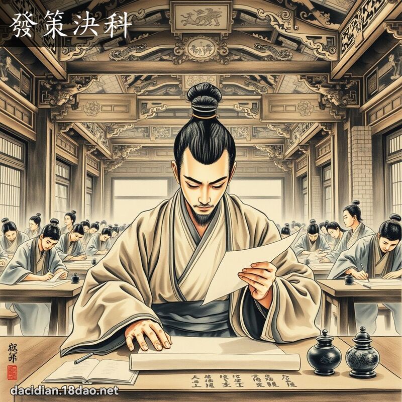 发策决科 配图