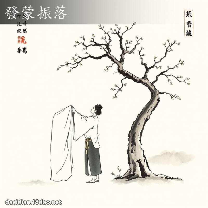 发蒙振落 配图