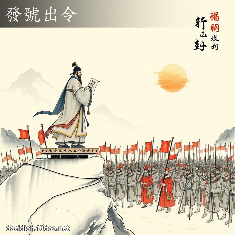 发号出令 配图