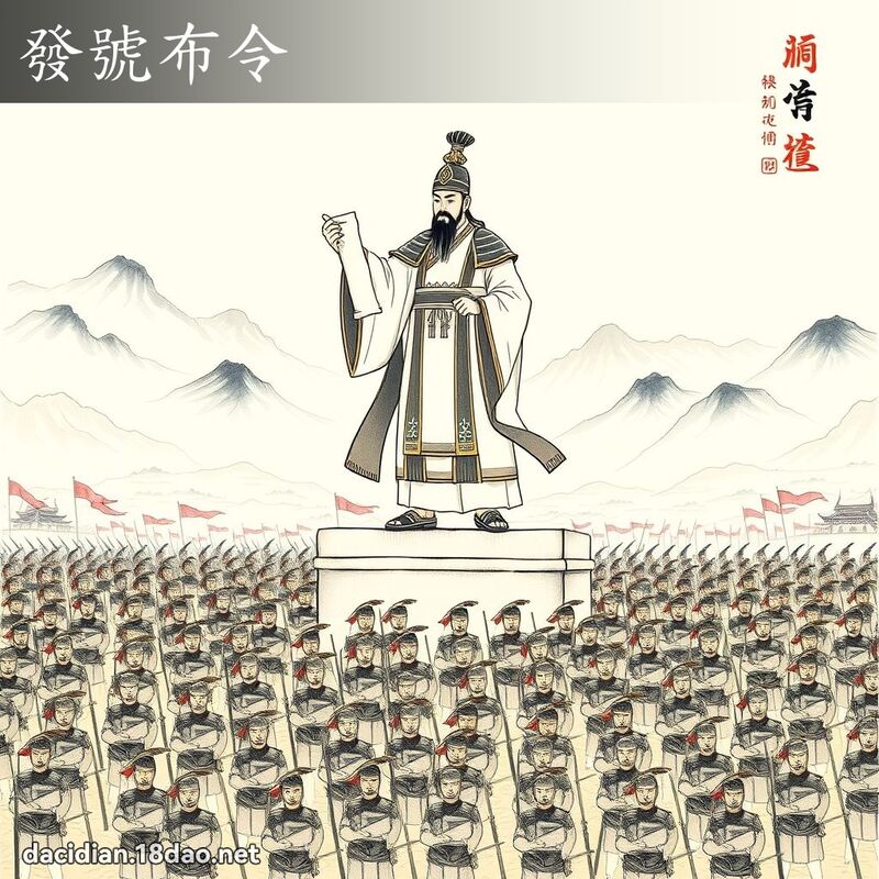 发号布令 配图