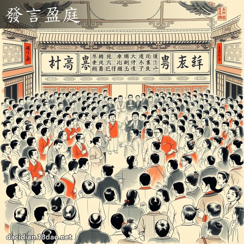 发言盈庭 配图