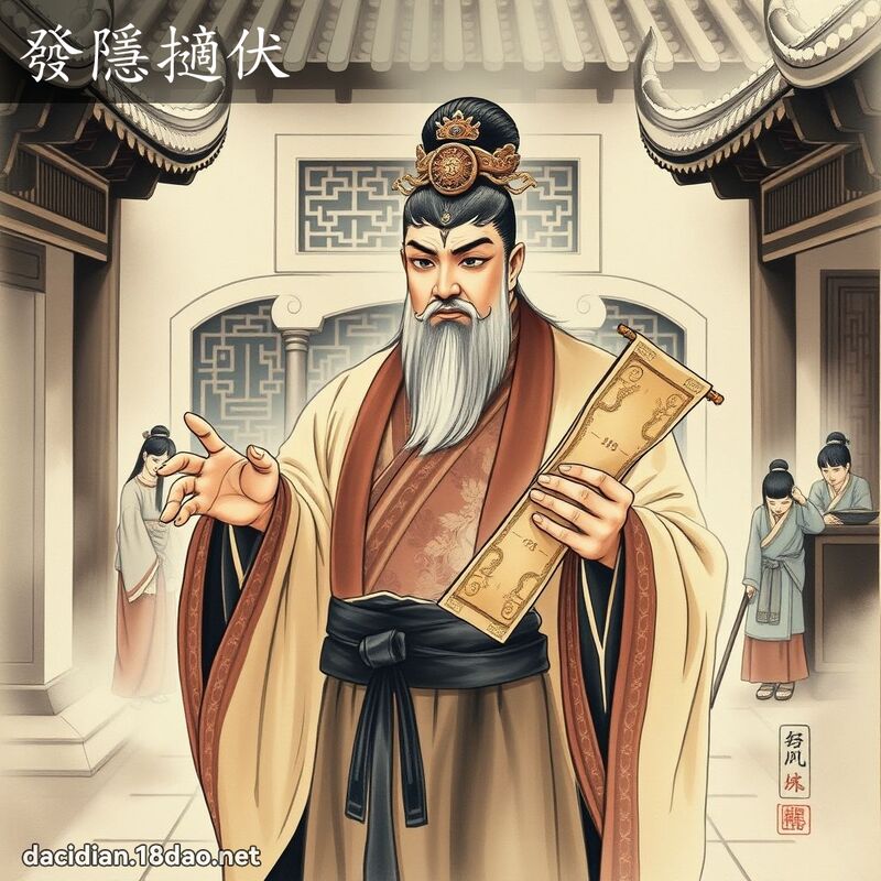 发隱擿伏 配图