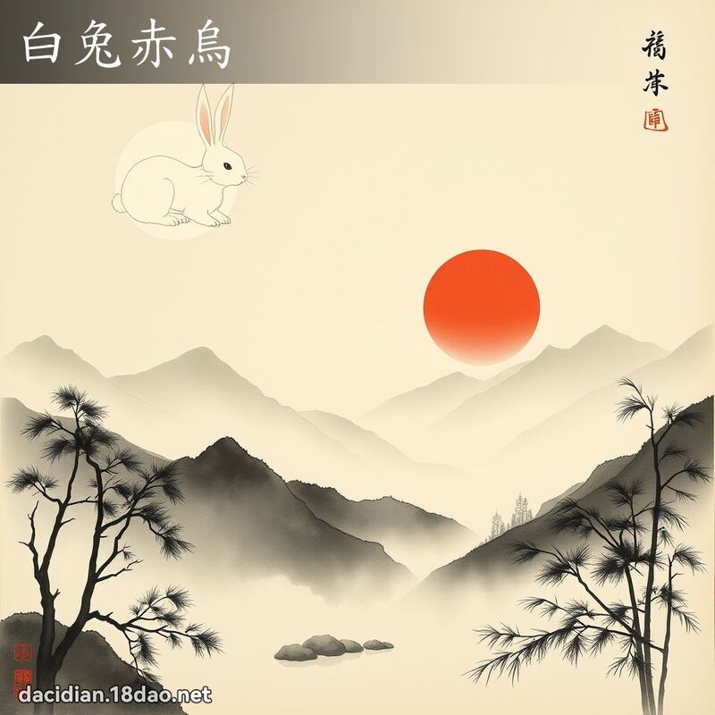 白兔赤乌 配图