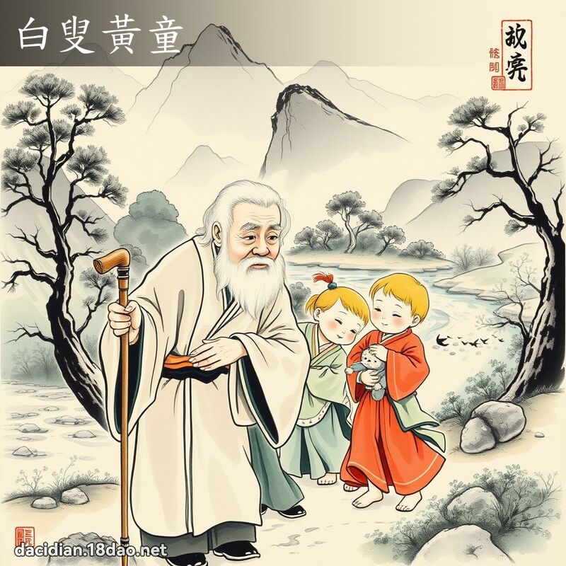 白叟黄童 配图