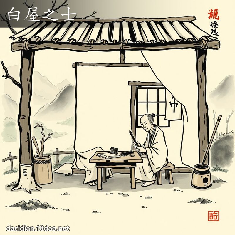 白屋之士 配图