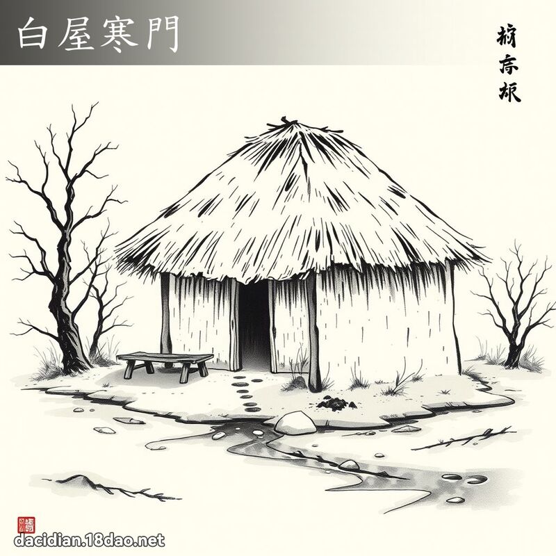 白屋寒门 配图