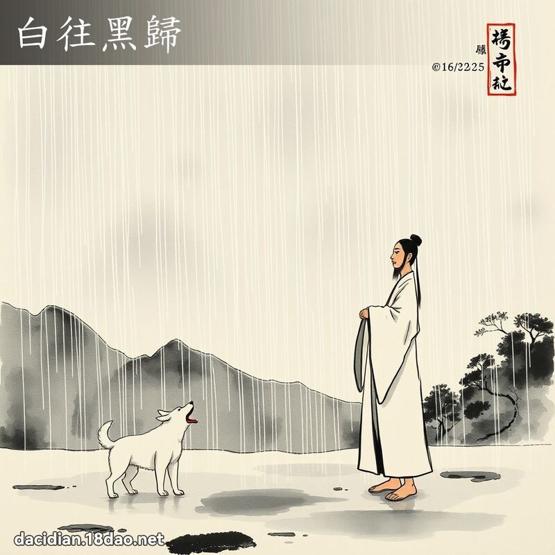 白往黑归 配图