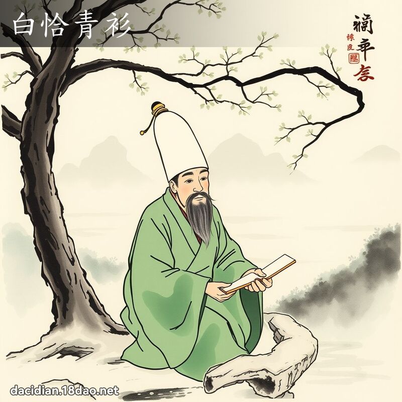 白恰青衫 配图