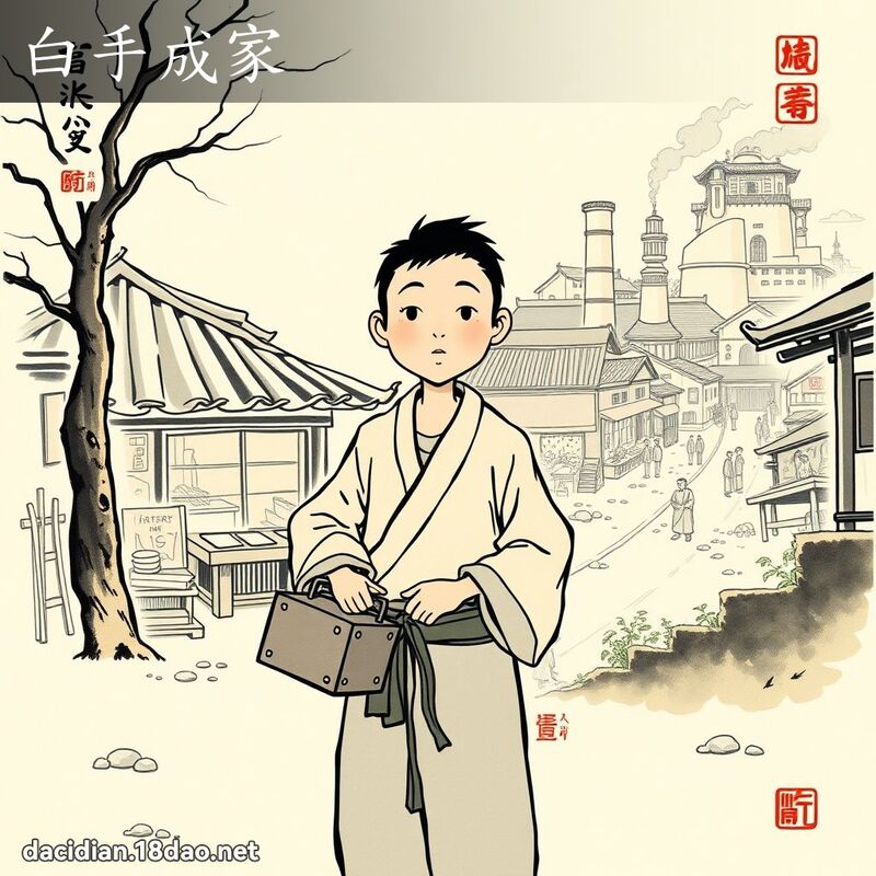 白手成家 配图