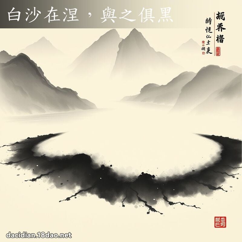白沙在涅,与之俱黑 配图