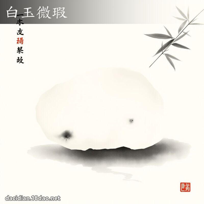 白玉微瑕 配图