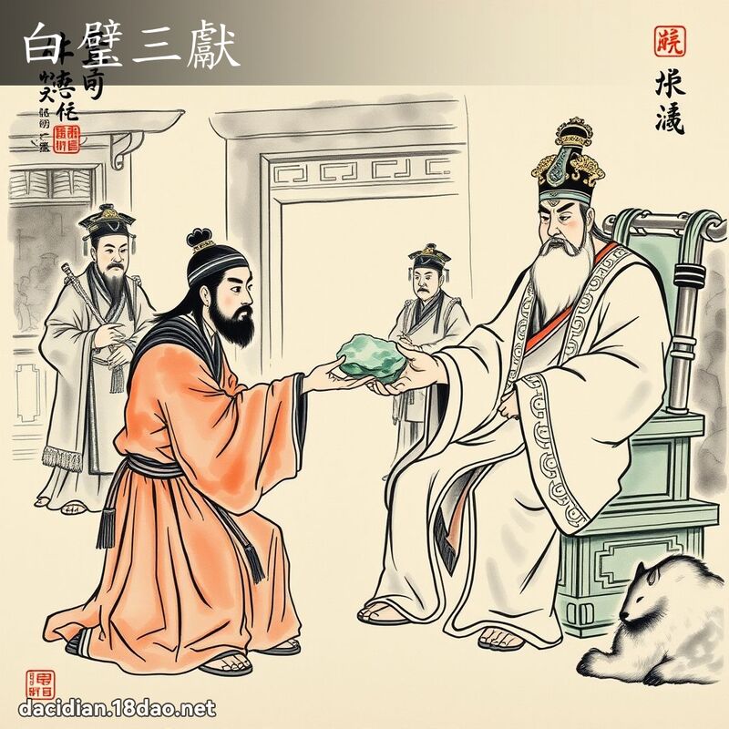 白璧三献 配图