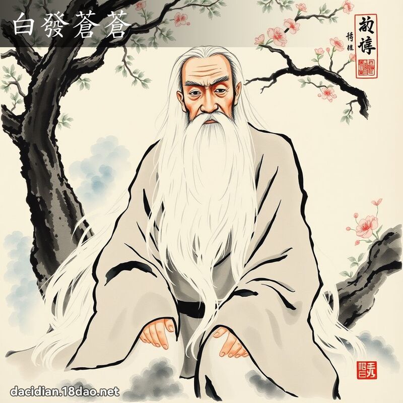 白发苍苍 配图