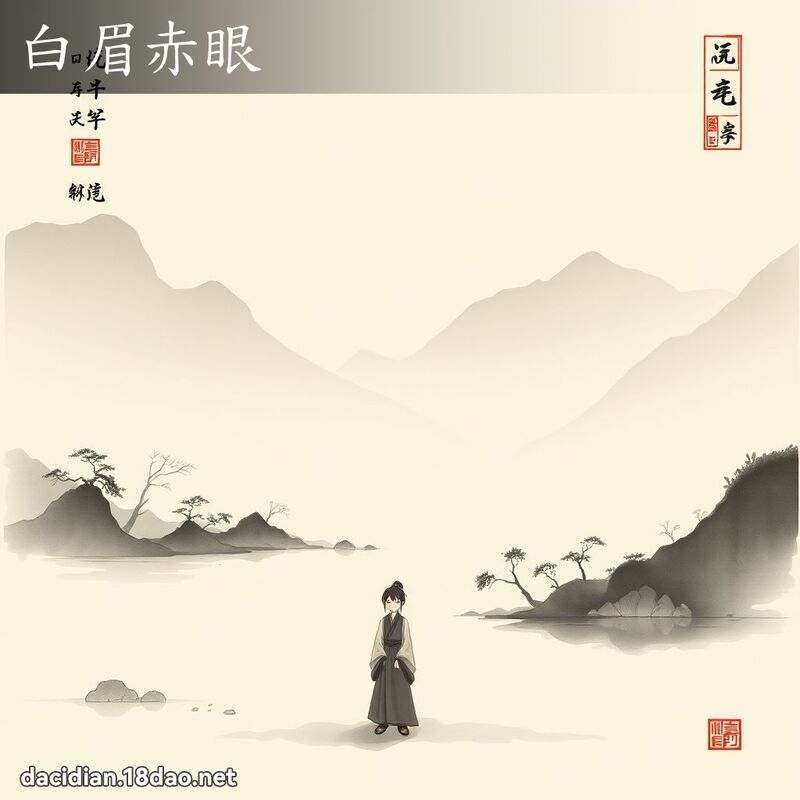白眉赤眼 配图