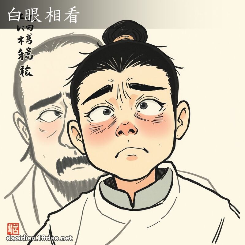 白眼相看 配图