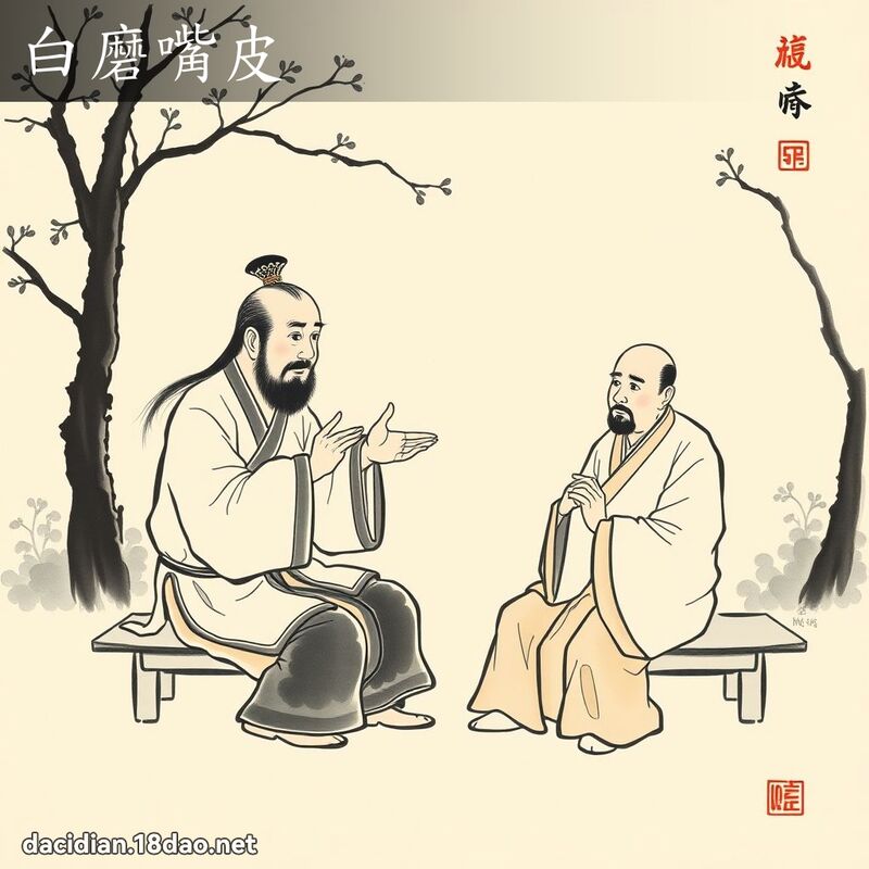 白磨嘴皮 配图