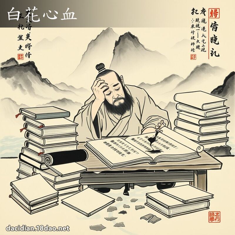 白花心血 配图