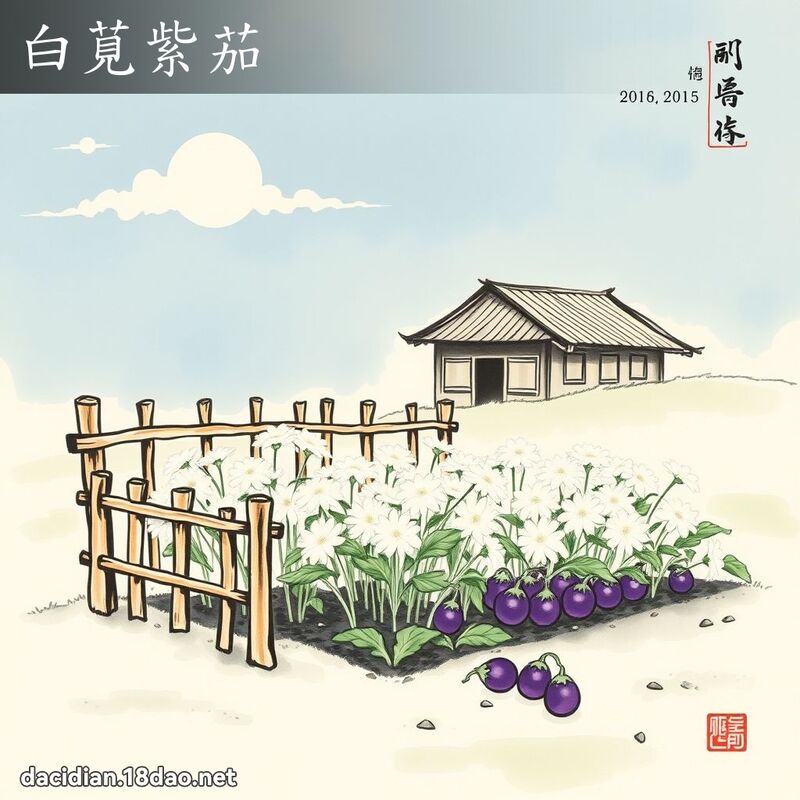 白莧紫茄 配图