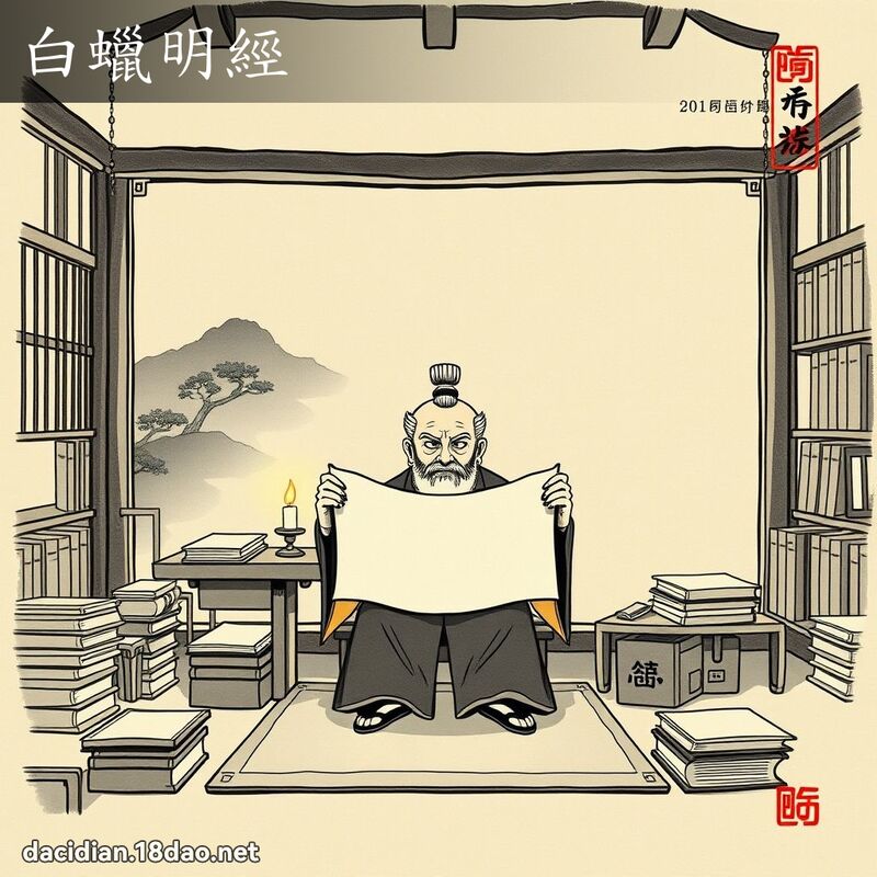 白蜡明经 配图