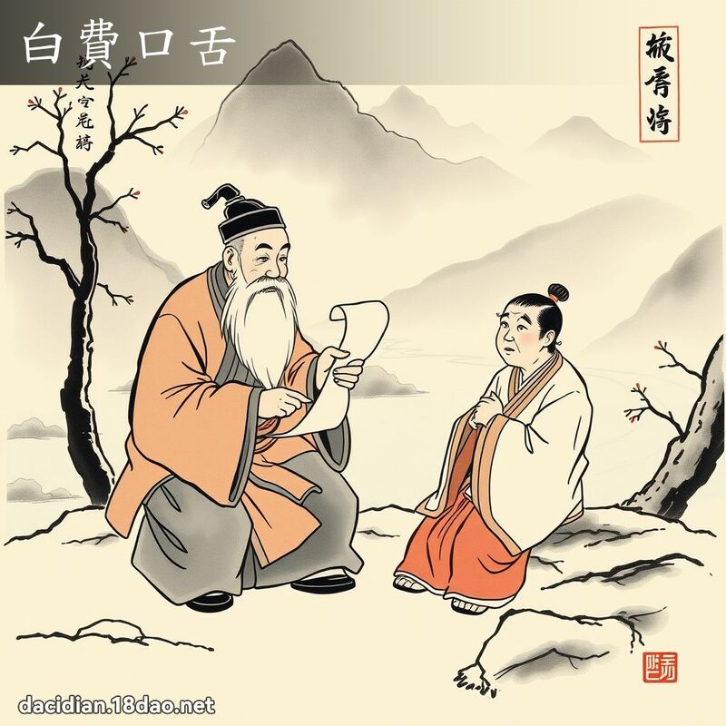 白费口舌 配图