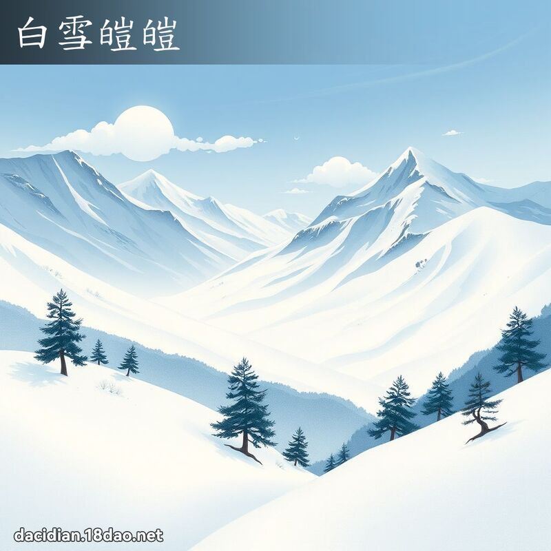 白雪皑皑 配图
