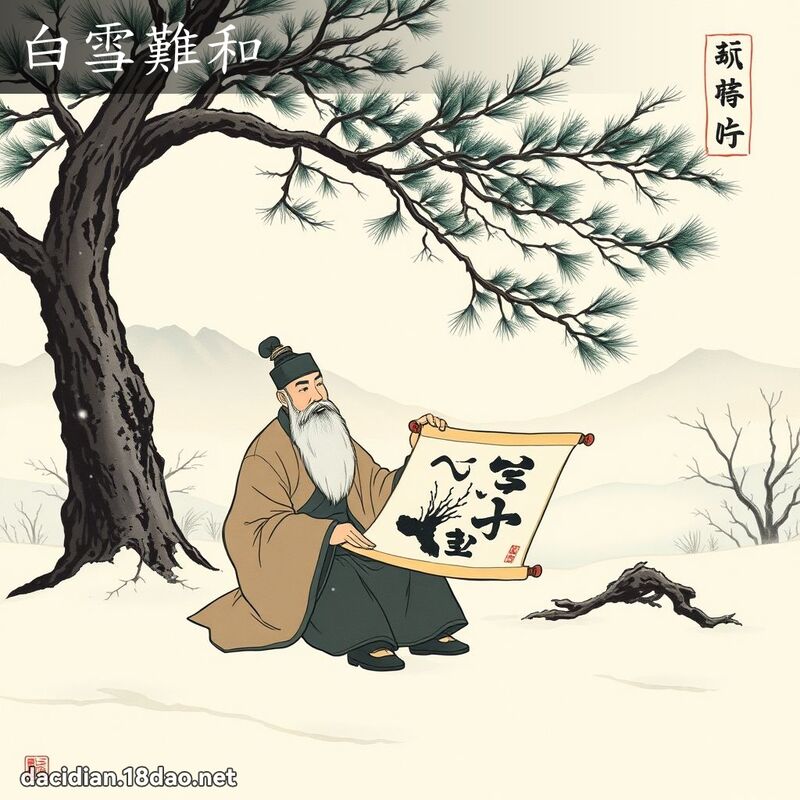白雪难和 配图