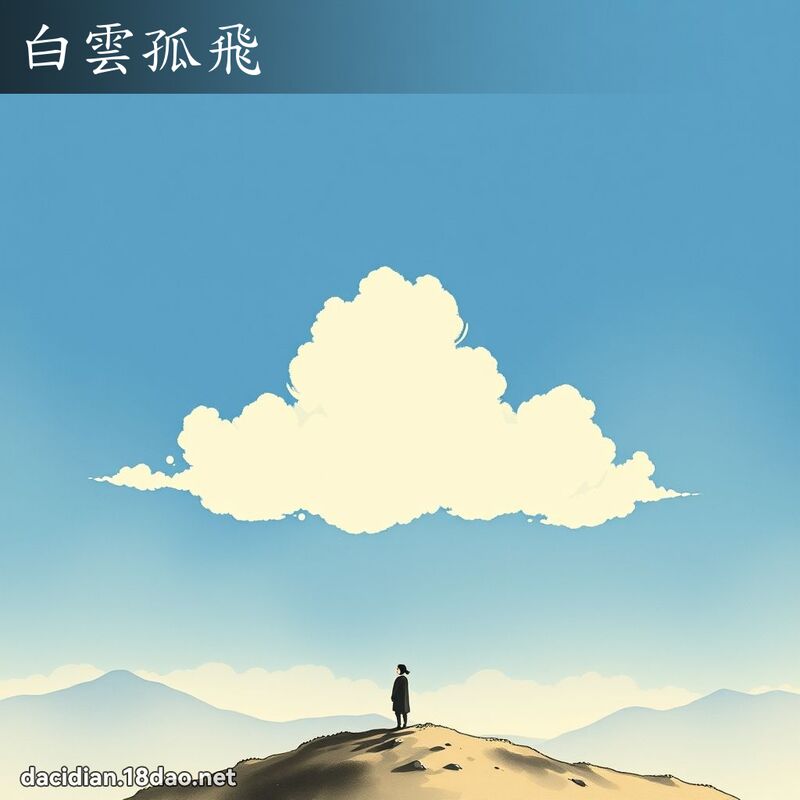白云孤飞 配图