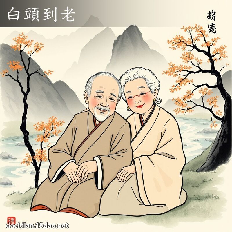 白头到老 配图