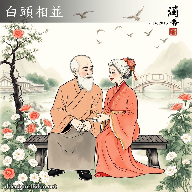 白头相並 配图