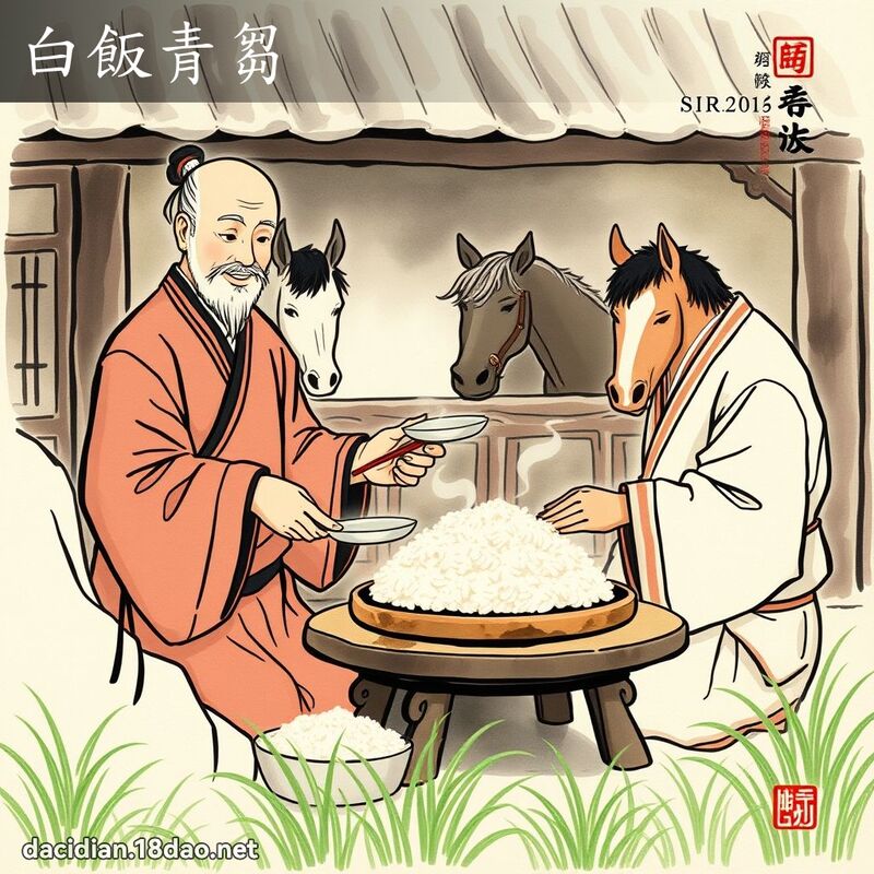 白饭青芻 配图