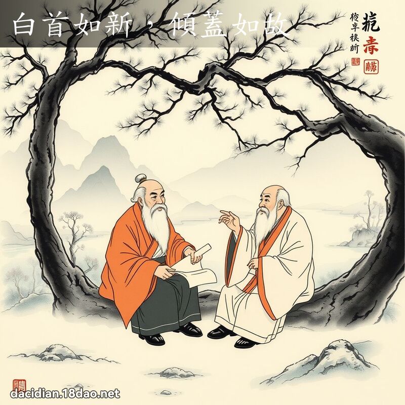 白首如新,倾盖如故 配图