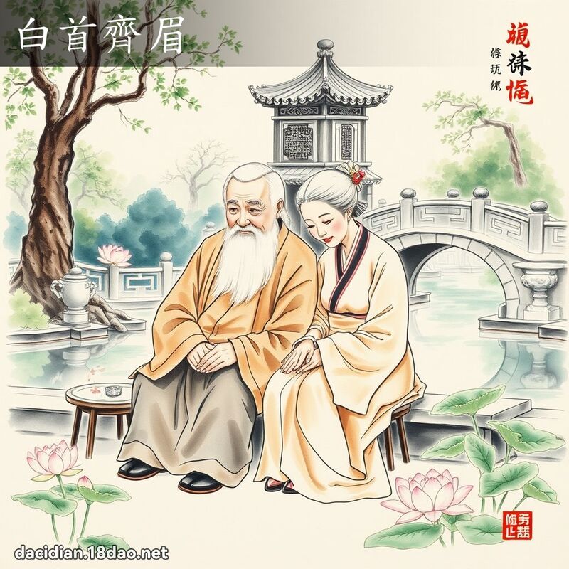 白首齐眉 配图