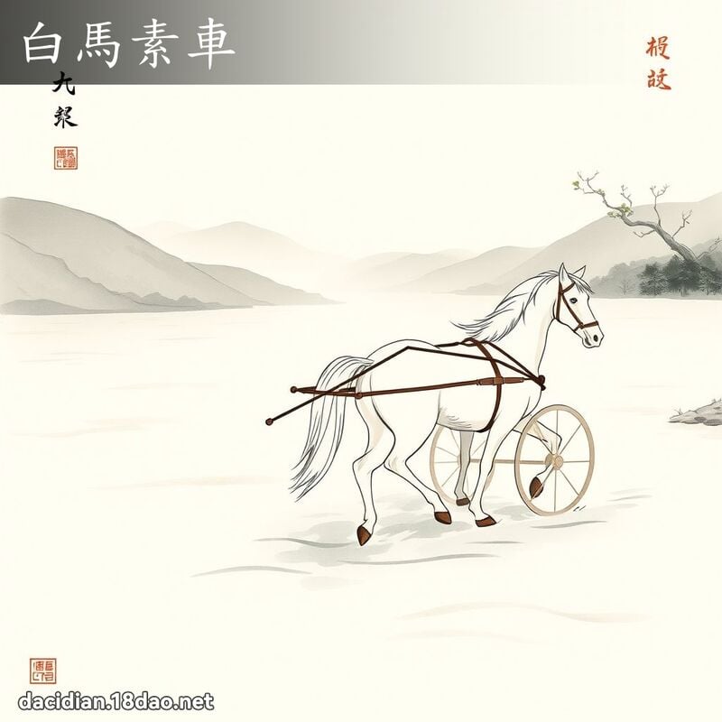 白马素车 配图