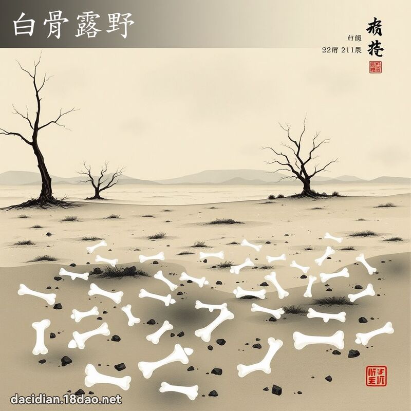 白骨露野 配图