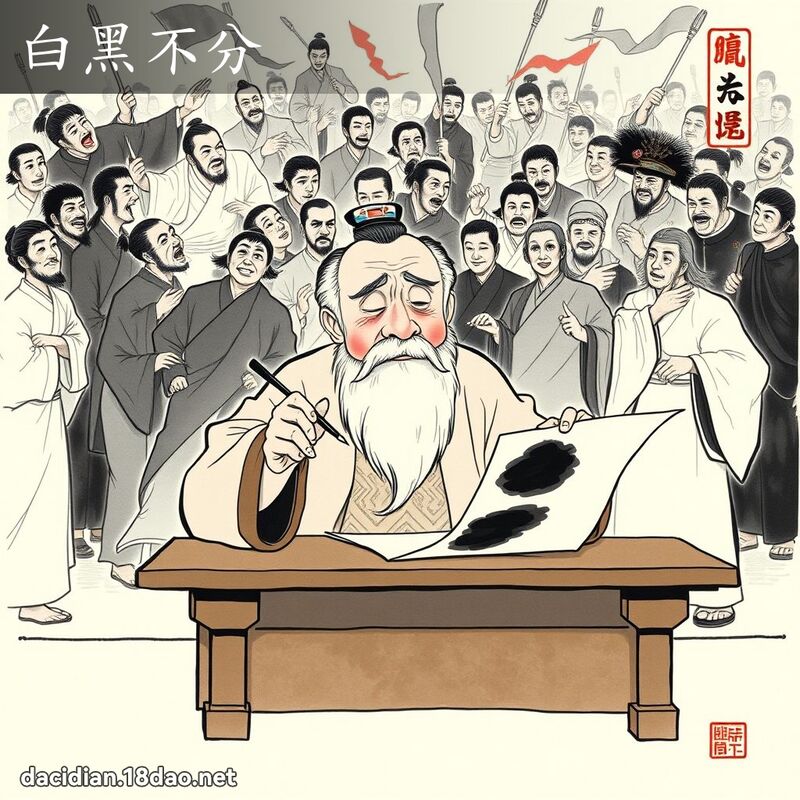 白黑不分 配图