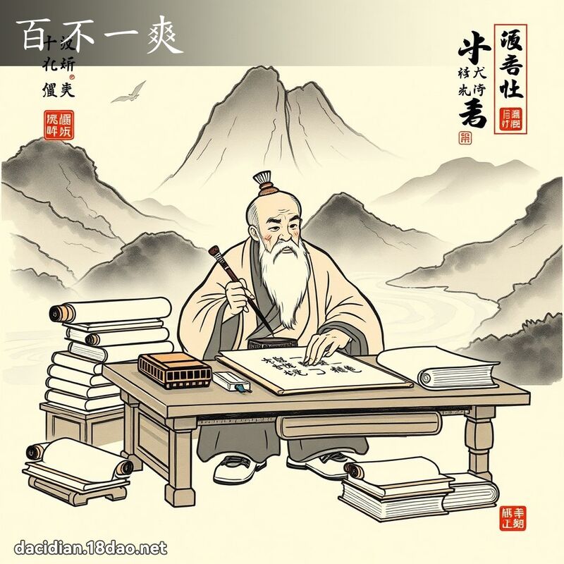 百不一爽 配图
