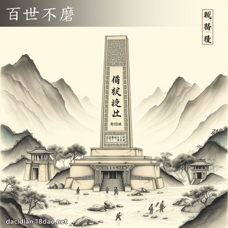 百世不磨 配图