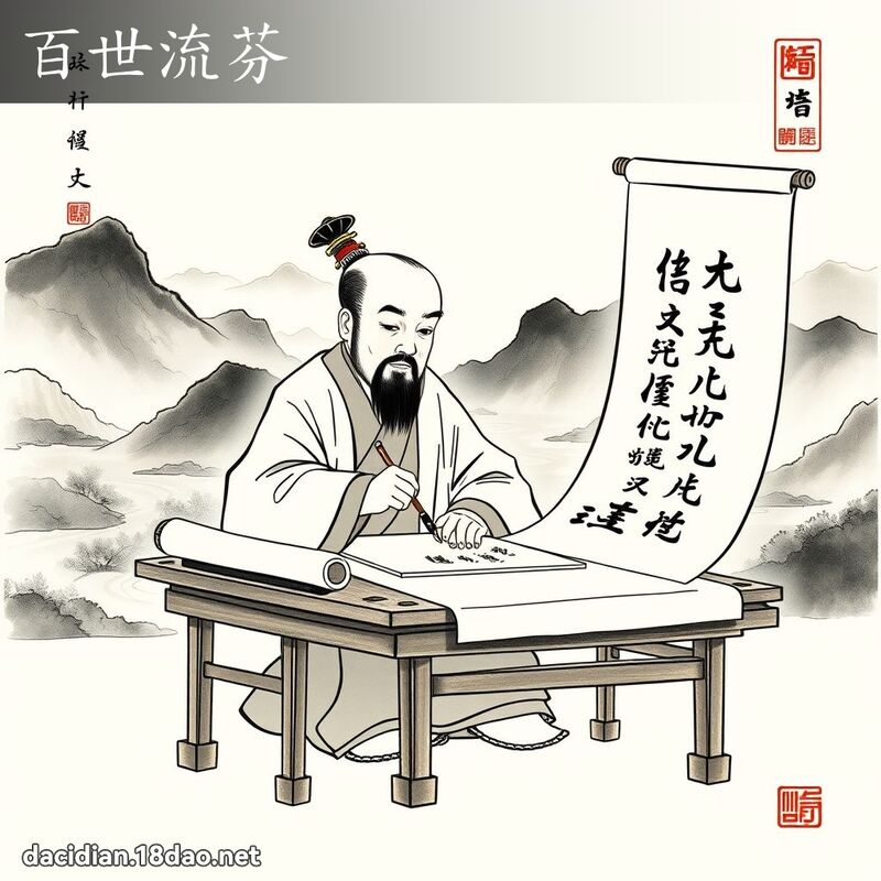 百世流芬 配图