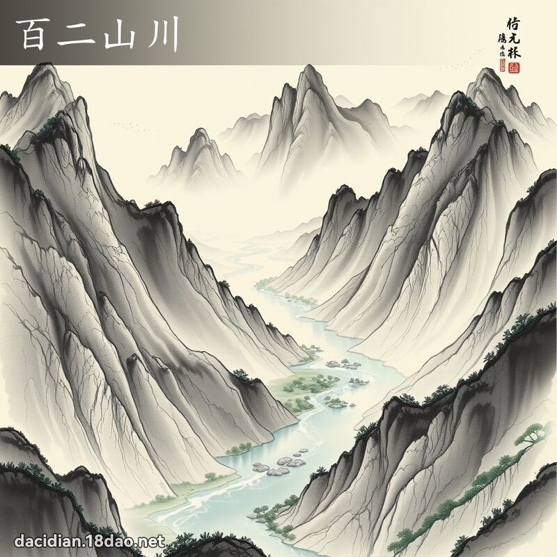 百二山川 配图