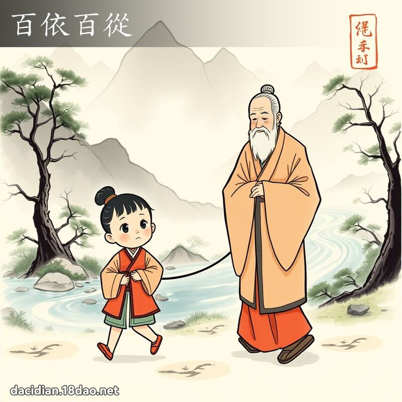 百依百从 配图