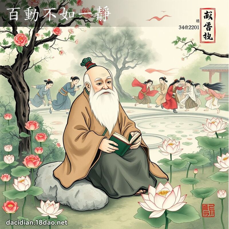 百动不如一静 配图