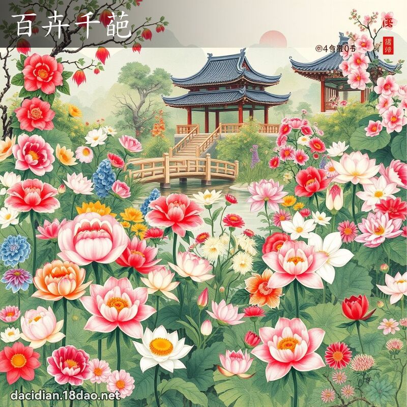 百卉千葩 配图
