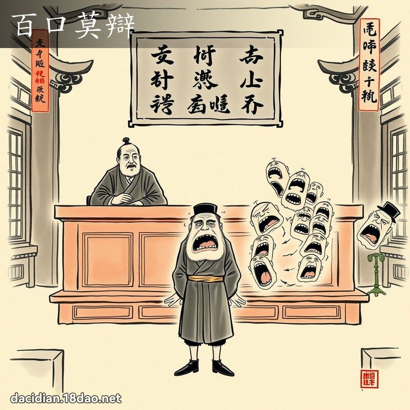 百口莫辩 配图