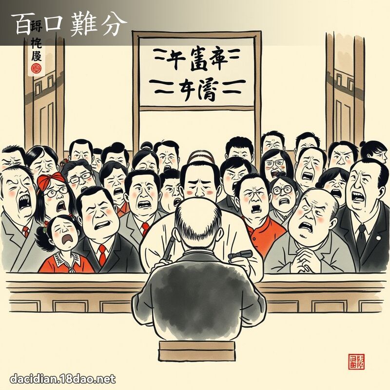 百口难分 配图